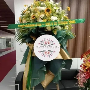 Grand Opening Congratulatory Floral Stand by Flower Bar Cebu