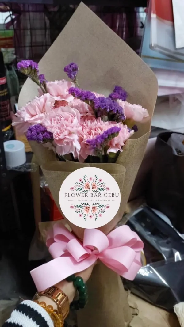 Charming Pink Carnation Bouquet by Flower Bar Cebu