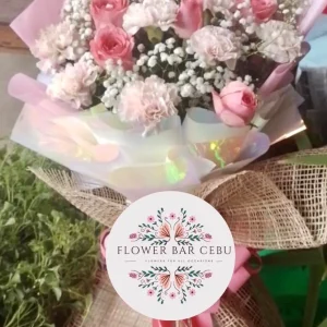 Pink Rose and Carnation Bouquet