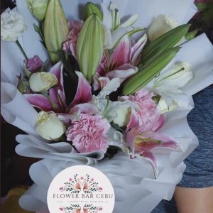 Lily, Rose & Lisianthus Charm