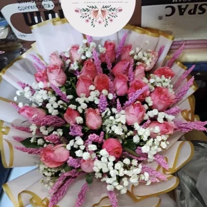 24 Pink Rose Grand Bouquet