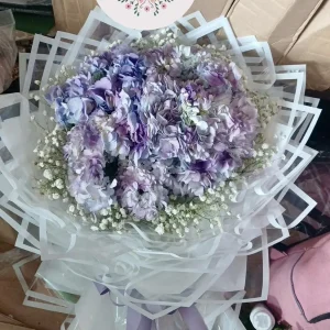 Lush Purple Hydrangea Grand Bouquet