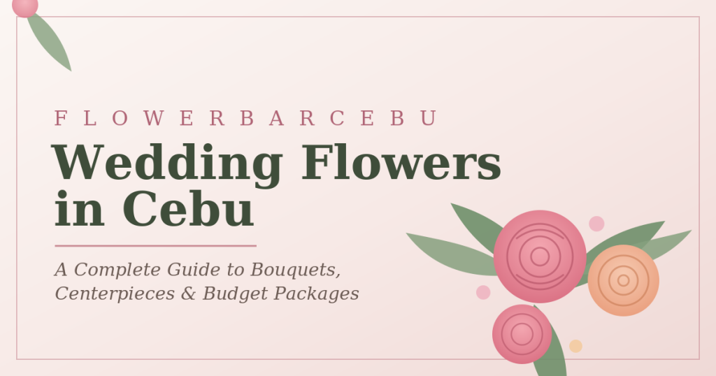 Wedding flowers in Cebu guide by Flower Bar Cebu