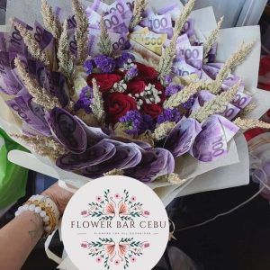 Royal Violet Prosperity Money Bouquet