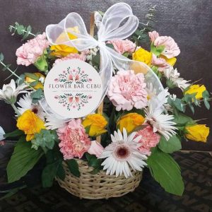 Sunshine & Blush Pastel Basket