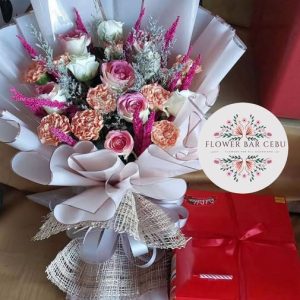 Pastel Elegance Flower & Cake Celebration Bundle
